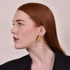 Culturesse Marjorie 24K Artisan Gold Leaf Earrings