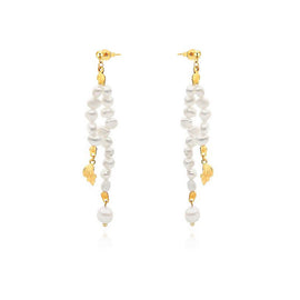 Culturesse Elsa Boho Style Shell String Earrings