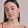 Culturesse Ellenora Artisan Freshwater Pearl Stack Earrings