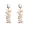 Culturesse Ellenora Artisan Freshwater Pearl Stack Earrings