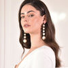 Culturesse Daphne Oversized Pearl String Earrings