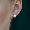 Culturesse Ora Freshwater Pearl Stud Earrings (Gold Posts)