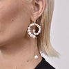 Culturesse Astoria Pearl Spiral Earrings