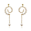 Culturesse Astoria Pearl Spiral Earrings