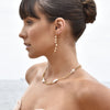 Culturesse Analia Organic Baroque Pearl Chain Necklace / Choker