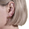 Culturesse Valli Dainty Zircon-embellished Stud Earrings