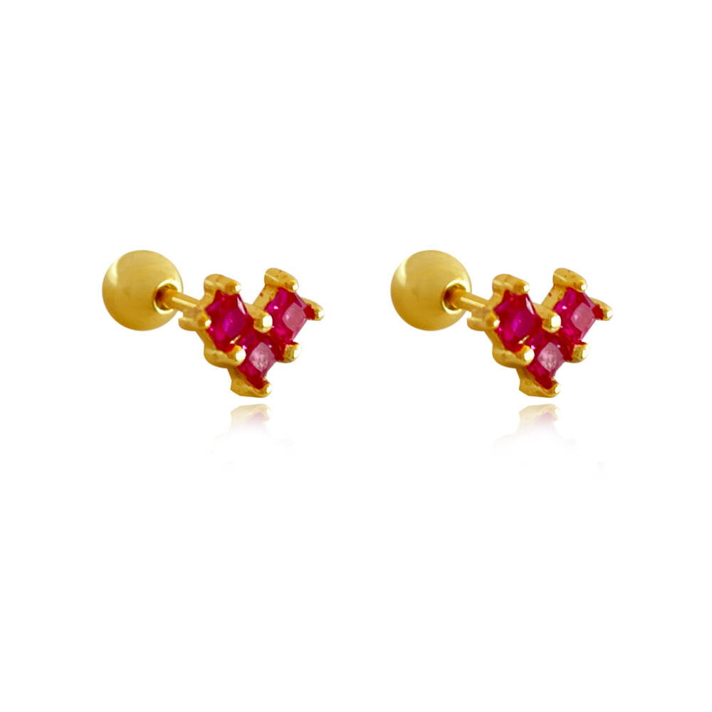 Culturesse Valli Dainty Zircon-embellished Stud Earrings