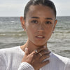 Culturesse Carter Artsy Silver Bag Earrings