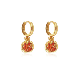 Culturesse Amaris Pomegranate Drop Earrings