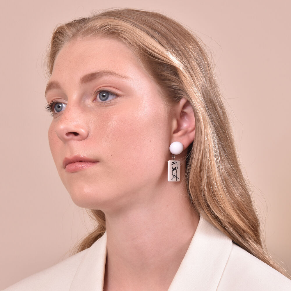 Culturesse Matisse Artsy Portraits Drop Earrings