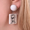 Culturesse Matisse Artsy Portraits Drop Earrings
