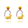 Culturesse Aaliyah Handmade Artsy Rabbit Hoop Earrings