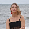 Culturesse Arabella Rouge Beaded Earrings