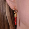 Culturesse Harper Fashionista Chilli Drop Earrings