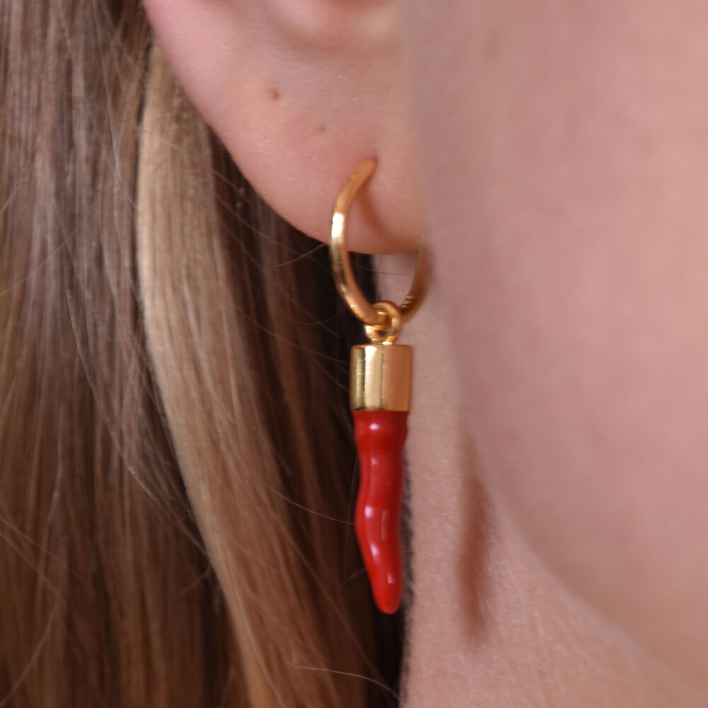 Culturesse Harper Fashionista Chilli Drop Earrings