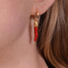 Culturesse Harper Fashionista Chilli Drop Earrings