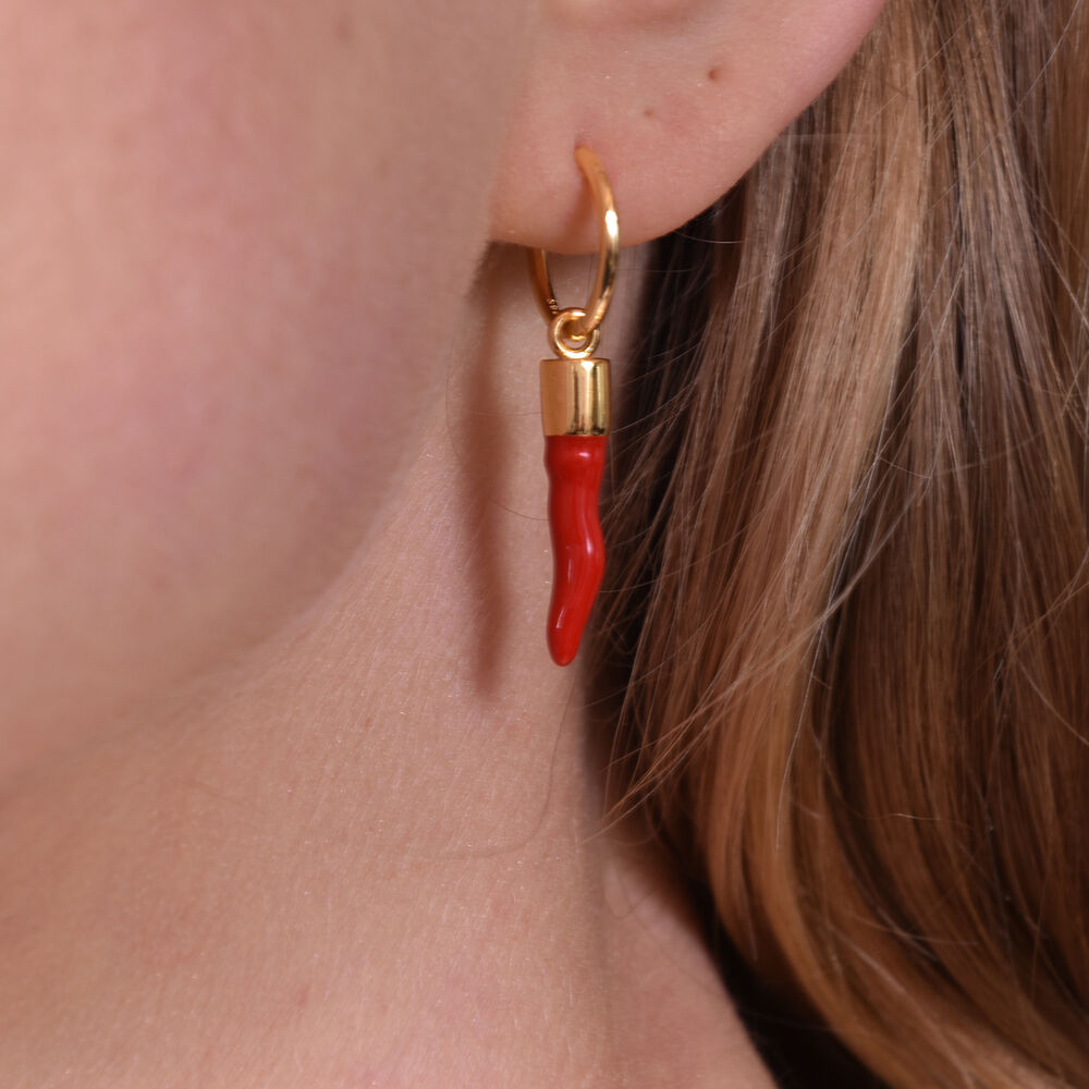Culturesse Harper Fashionista Chilli Drop Earrings