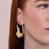 Culturesse Adele Irregular Gold Flow Earrings