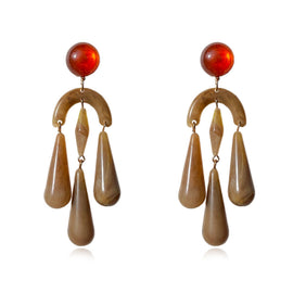 Culturesse Soft Echo Resin Drop Earrings