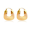 Culturesse Ilona Artsy Resin Hoop Earrings (Honey)