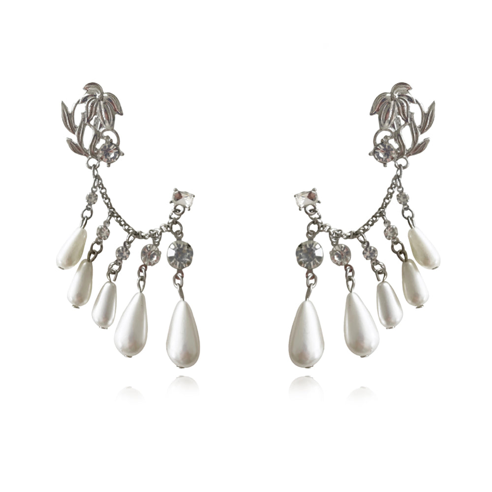 Culturesse Florian Shimmer Dangle Climber Earrings