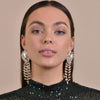 Culturesse Dawn Crystal Diamante Earrings