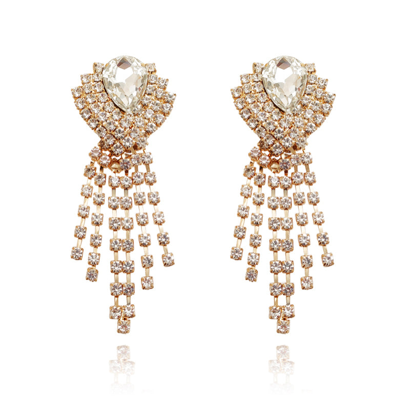 Culturesse Dawn Crystal Diamante Earrings