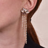 Culturesse Lilie Crystal Tassel Earrings