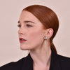 Culturesse Lilie Crystal Tassel Earrings