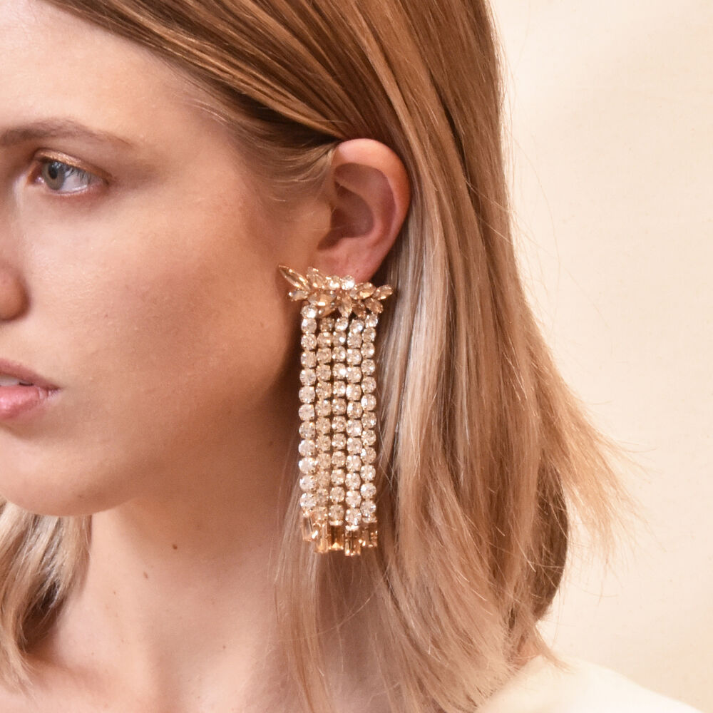 Culturesse Bright Night Crystal Diamante Earrings