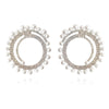 Culturesse Mirabella Catwalk Diamante Statement Earrings (Silver)