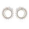 Culturesse Mirabella Catwalk Diamante Statement Earrings (Silver)