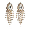 Culturesse Rayne Crystal Diamante Earrings Gold