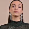Culturesse Rayne Crystal Diamante Earrings Silver