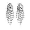 Culturesse Rayne Crystal Diamante Earrings Silver