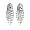 Culturesse Rayne Crystal Diamante Earrings Silver