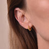 Culturesse Este Gold Vermeil Dainty Sleeper Earrings