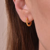 Culturesse Este Gold Vermeil Dainty Sleeper Earrings