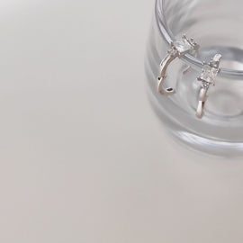 Culturesse Cella Dainty Topaz Sleeper Earrings