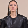 Culturesse Lemaire Catwalk Diamante Tassel Earrings