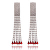 Culturesse Lemaire Catwalk Diamante Tassel Earrings
