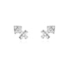 Culturesse Sagittarius Zodiac Zirconia Pave Stud Earrings (Silver)