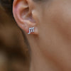 Culturesse Scorpio Zodiac Zirconia Pave Stud Earrings (Silver)