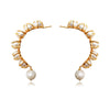 Culturesse Francine 24K Luxury Pearl Sculpture Earrings