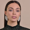 Culturesse Deanna Catwalk Diamante Statement Earrings