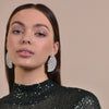 Culturesse Deanna Catwalk Diamante Statement Earrings