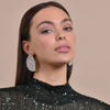 Culturesse Deanna Catwalk Diamante Statement Earrings