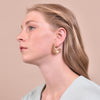 Culturesse Allmira Gold Sparkle Stud Earrings