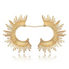 Culturesse Allmira Gold Sparkle Stud Earrings