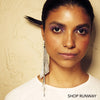 Culturesse Gem Runway Spotlight Mesh Earrings